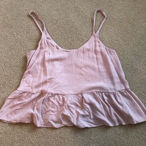 Topshop peplum tank top